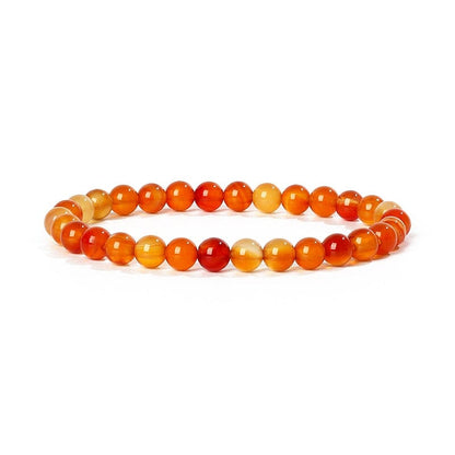 Bracelet Agates en pierre naturelle pour femmes  6mm Quartz Onyx perles Bracelet élastique Chakra guérison Reiki Yoga