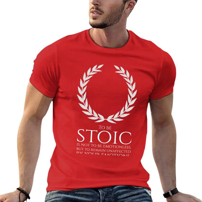 T-Shirt Stoïc -Stoïcisme – Être stoïque, ce n’est pas être sans émotion, mais rester insensible à vos émotions.