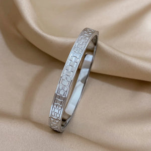 Bracelets tendance GoldGirly en acier inoxydable avec strass et zircone cubique pour femmes, couleur argent, bijoux