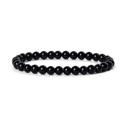 Bracelet Agates en pierre naturelle pour femmes  6mm Quartz Onyx perles Bracelet élastique Chakra guérison Reiki Yoga
