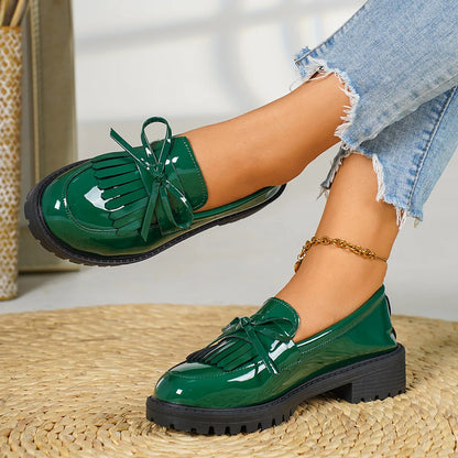 Chaussures grande taille, mocassins, confortables, à enfiler, pour le travail, décontractées, pour femmes, plateforme, pointures 36 à 43