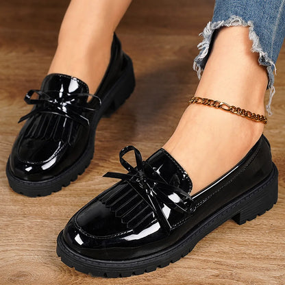 Chaussures grande taille, mocassins, confortables, à enfiler, pour le travail, décontractées, pour femmes, plateforme, pointures 36 à 43