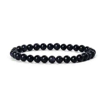 Bracelet Agates en pierre naturelle pour femmes  6mm Quartz Onyx perles Bracelet élastique Chakra guérison Reiki Yoga