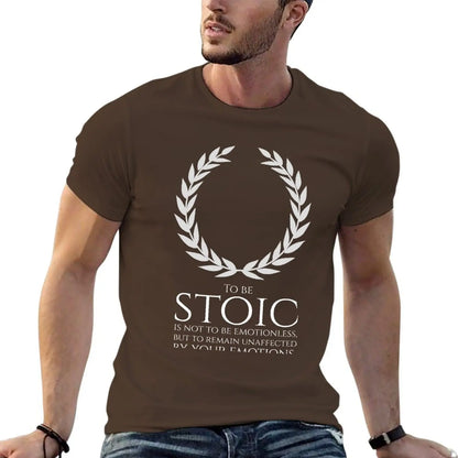 T-Shirt Stoïc -Stoïcisme – Être stoïque, ce n’est pas être sans émotion, mais rester insensible à vos émotions.
