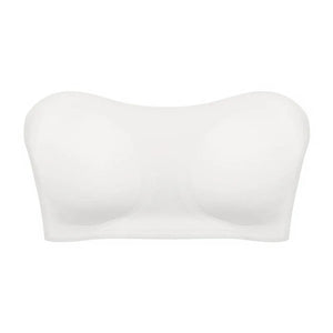 Soutien-gorge push-up sexy sans bretelles pour femme, rembourré et amovible, sans coutures, en soie glacée, invisible, dos nu, antidérapant, épaules dénudées
