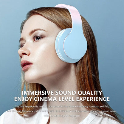 Casque Audio - Écouteurs Bluetooth sans fil, couleurs pastels, stéréo, pour le Sport, la musique, avec Microphone, Hifi, basse, Anti-bruit, pour jeu et podcast