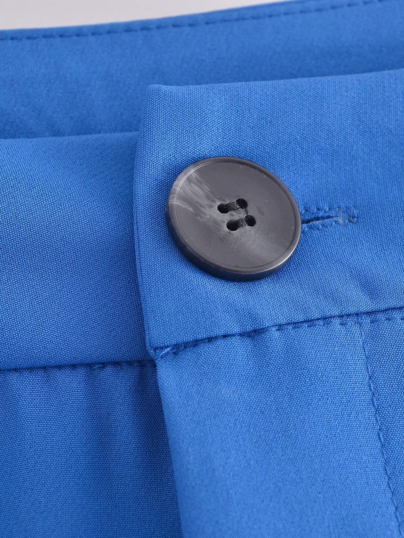 Pantalon stylé à pinces, coupe droite, différentes couleurs-rose-bleu-vert-jaune-orange