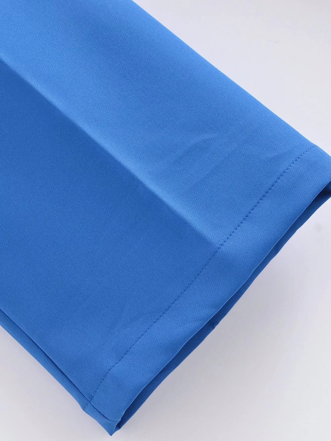 Pantalon stylé à pinces, coupe droite, différentes couleurs-rose-bleu-vert-jaune-orange