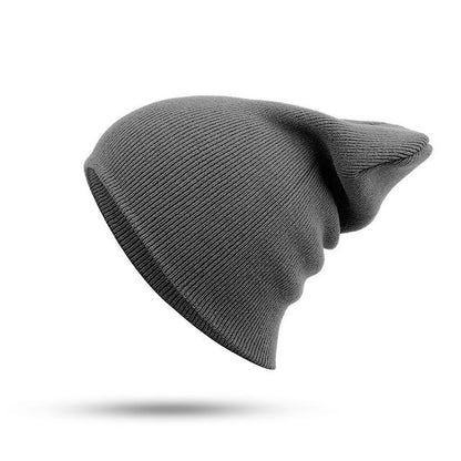 Bonnet style décontracté mode Hip-Hop Unisexe en Coton Solide Doux Tricoté