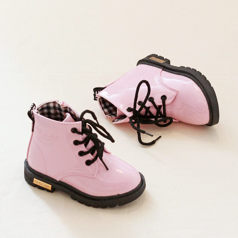 Chaussures Enfants Pull up En Cuir Étanche pour l'Hiver style doc Martens Filles & Garçons