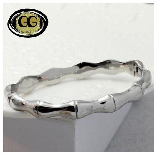 Bracelets effet bambou en acier inoxydable or-silver ou or rose de haute qualité pour femmes