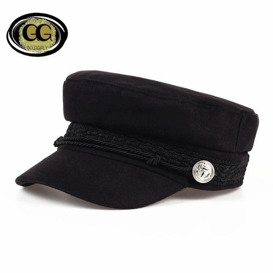 Mode Casquette de capitaine style Marin Béret en laine
