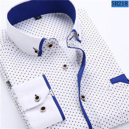 Chemise Homme d'affaires motifs imprimés tendance et confortable