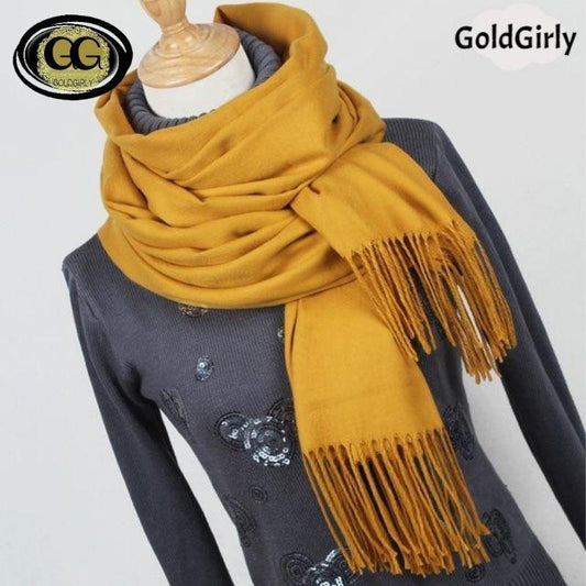 L'indispensable écharpe authentique Pashmina en Cachemire Haute qualité Le châle d'hiver idéal