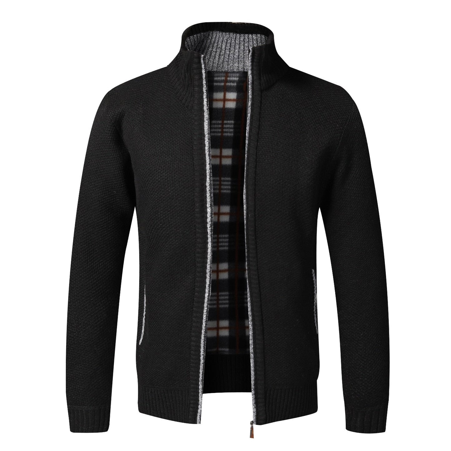 Gilet Automne Hiver Cardigan chaud Sweaters à fermeture éclair Jackets Mens