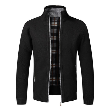 Gilet Automne Hiver Cardigan chaud Sweaters à fermeture éclair Jackets Mens