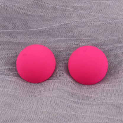 Boucles d'oreilles géométrique néon rond triangle ou carré en acrylique coloré