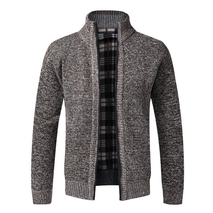 Gilet Automne Hiver Cardigan chaud Sweaters à fermeture éclair Jackets Mens