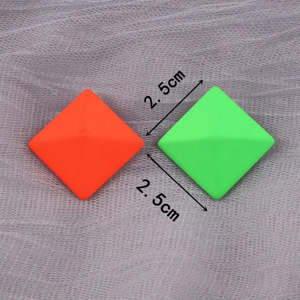 Boucles d'oreilles géométrique néon rond triangle ou carré en acrylique coloré