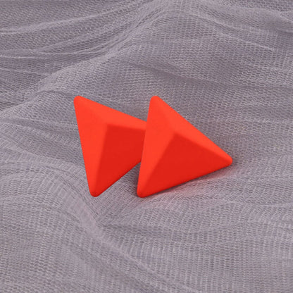 Boucles d'oreilles géométrique néon rond triangle ou carré en acrylique coloré