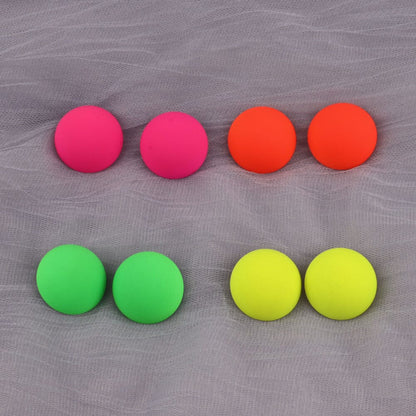 Boucles d'oreilles géométrique néon rond triangle ou carré en acrylique coloré