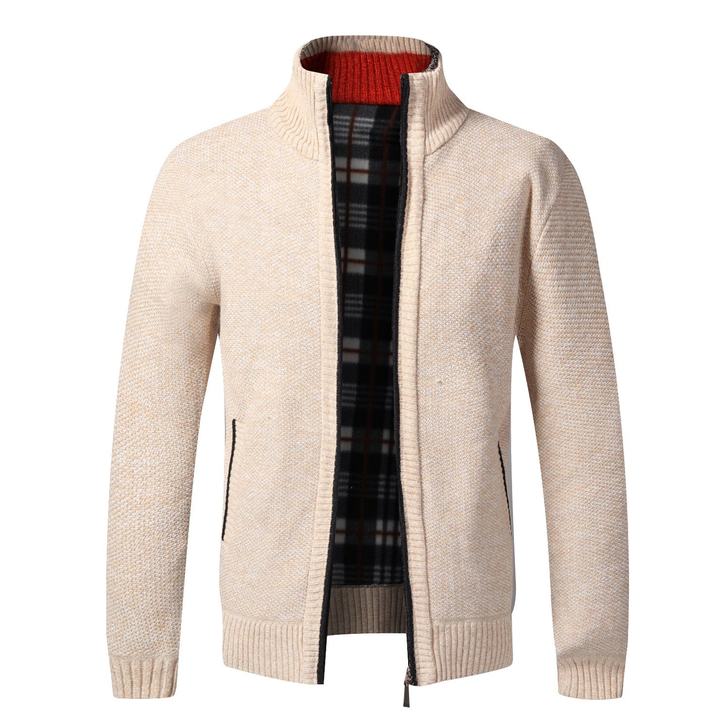 Gilet Automne Hiver Cardigan chaud Sweaters à fermeture éclair Jackets Mens