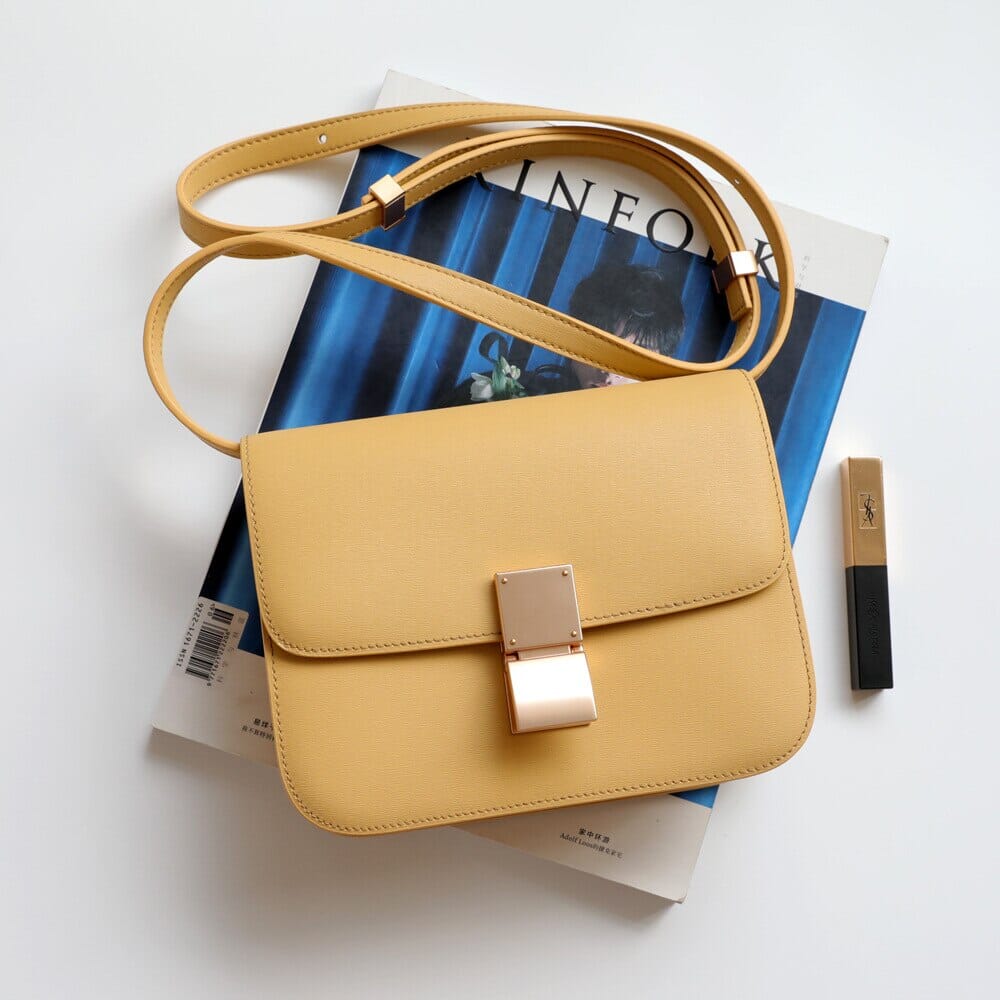 Sac en cuir véritable coloré à bandoulière de haute qualité sac créateur