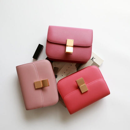 Sac en cuir véritable coloré à bandoulière de haute qualité sac créateur