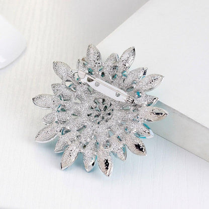 Broche Fleur en Crystal 9 Couleurs pour femmes
