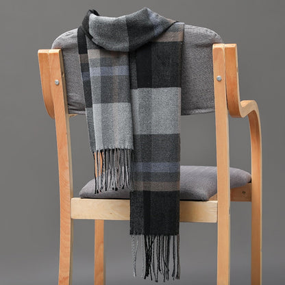 Echarpe chaude mode couleurs 190*35 cm pour femme ou homme d'affaires en doux cachemire Plaid hiver