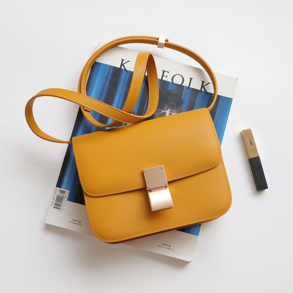 Sac en cuir véritable coloré à bandoulière de haute qualité sac créateur