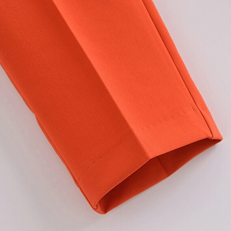 Pantalon Taille Haute à Poches et Boutons pour le Bureau et les sorties Dame