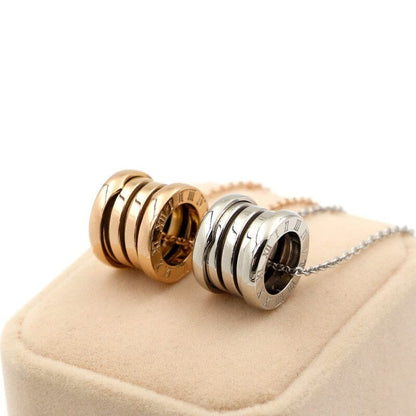 Collier et pendentif En Acier Inoxydable petit tube Lien Amour
