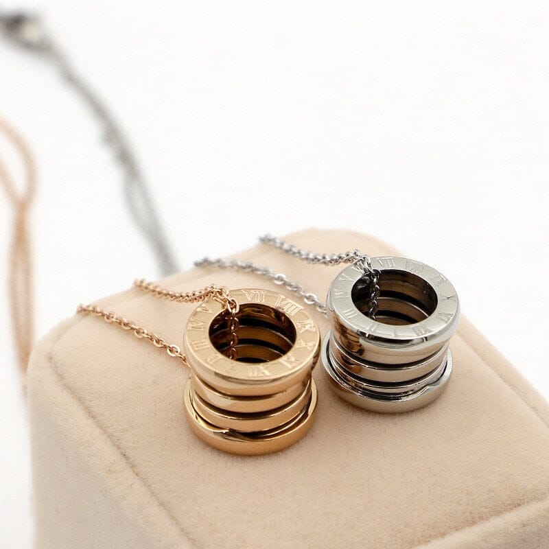 Collier et pendentif En Acier Inoxydable petit tube Lien Amour