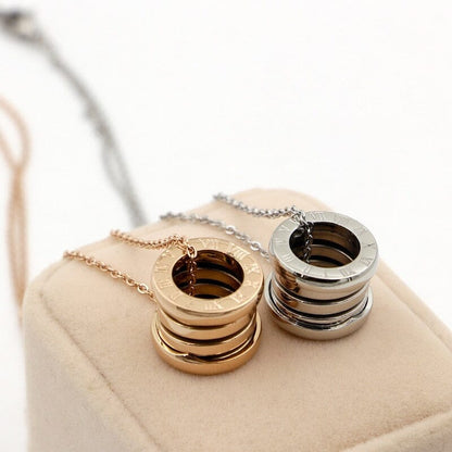 Collier et pendentif En Acier Inoxydable petit tube Lien Amour