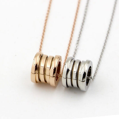 Collier et pendentif En Acier Inoxydable petit tube Lien Amour