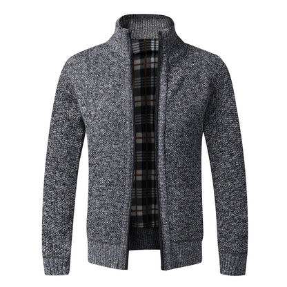 Gilet Automne Hiver Cardigan chaud Sweaters à fermeture éclair Jackets Mens