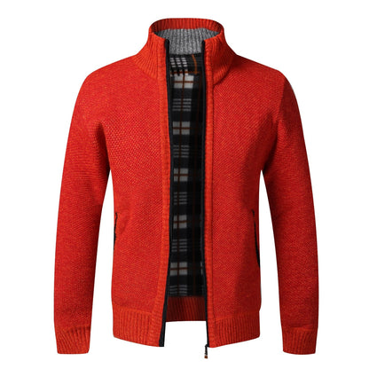 Gilet Automne Hiver Cardigan chaud Sweaters à fermeture éclair Jackets Mens