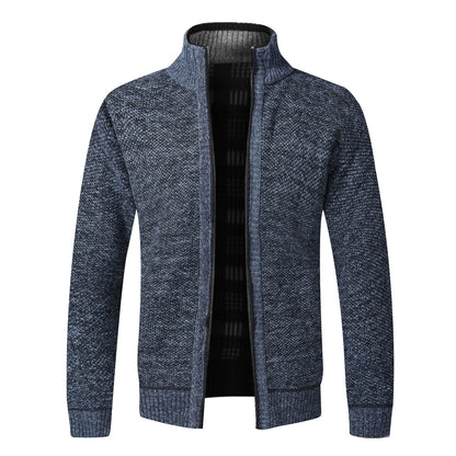 Gilet Automne Hiver Cardigan chaud Sweaters à fermeture éclair Jackets Mens