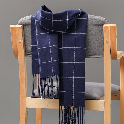 Echarpe chaude mode couleurs 190*35 cm pour femme ou homme d'affaires en doux cachemire Plaid hiver