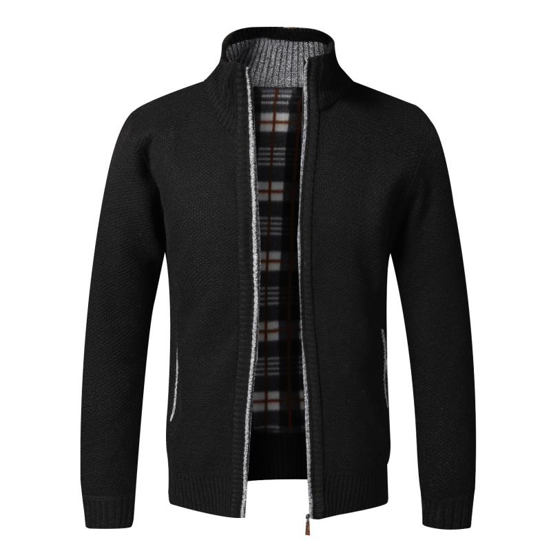 Gilet Automne Hiver Cardigan chaud Sweaters à fermeture éclair Jackets Mens