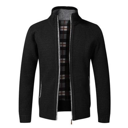 Gilet Automne Hiver Cardigan chaud Sweaters à fermeture éclair Jackets Mens
