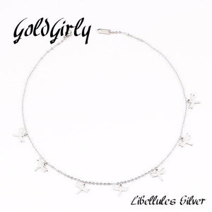 Collier tour du cou en acier inoxydable doré ou silver -rond-étoile-pendentifs Femme chaîne bijoux cadeau