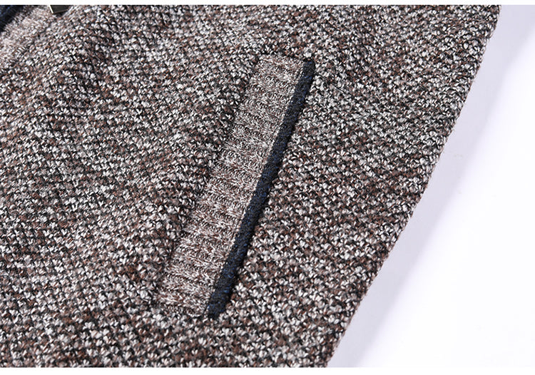 Gilet Automne Hiver Cardigan chaud Sweaters à fermeture éclair Jackets Mens