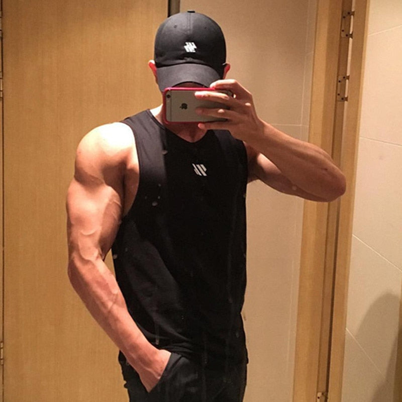 T-shirt maillot sans manches pour Homme look sportif