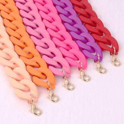 Collier de Chaînes Choker ras du cou Mode colorée en acrylique