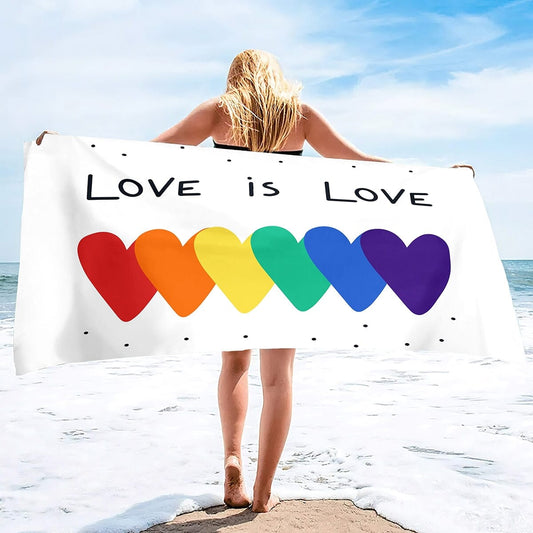 Serviette de plage Arc en ciel Colors-Road- taille XL