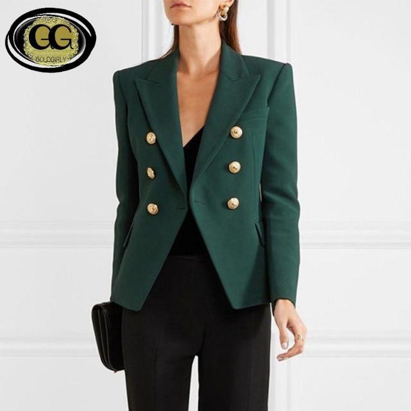 Blazer-veste habillée-boutons dorés-double boutonnage-Classe-noir-blanc-vert-bleu-jaune-