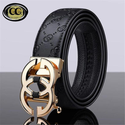 Ceinture de Luxe GoldG boucle Automatique Haute Qualité Cuir artificiel