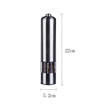 Moulin À Poivre ou Sel en Acier inoxydable-Électrique à piles Outil Cuisine Moulin À Épices pratique